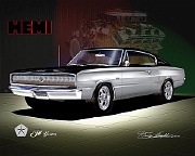 1967 Dodge Charger Hemi - 50 Years (Front View) by Danny Whitfield