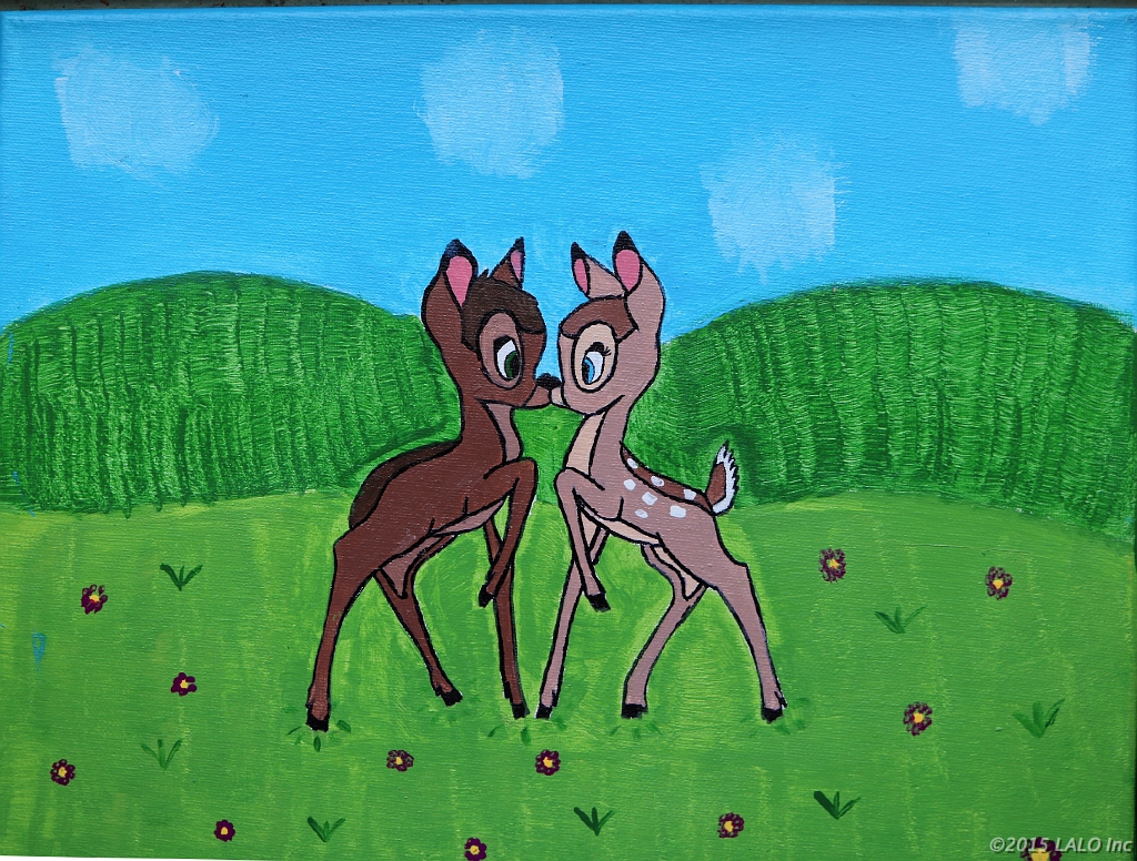 Bambi & Friend by Heather Payne