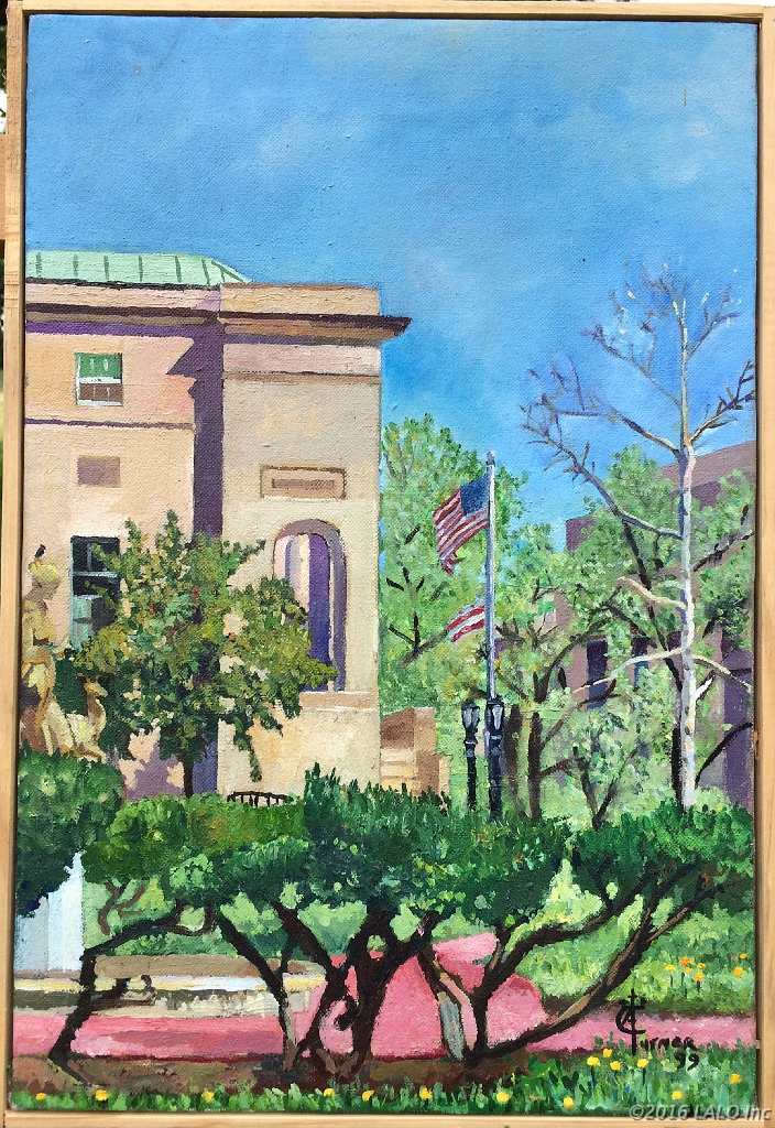 Army Courthouse Courtyard by Clive Turner
