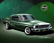 1968 Mustang Bullitt - Featuring Steve McQueen by Danny Whitfield