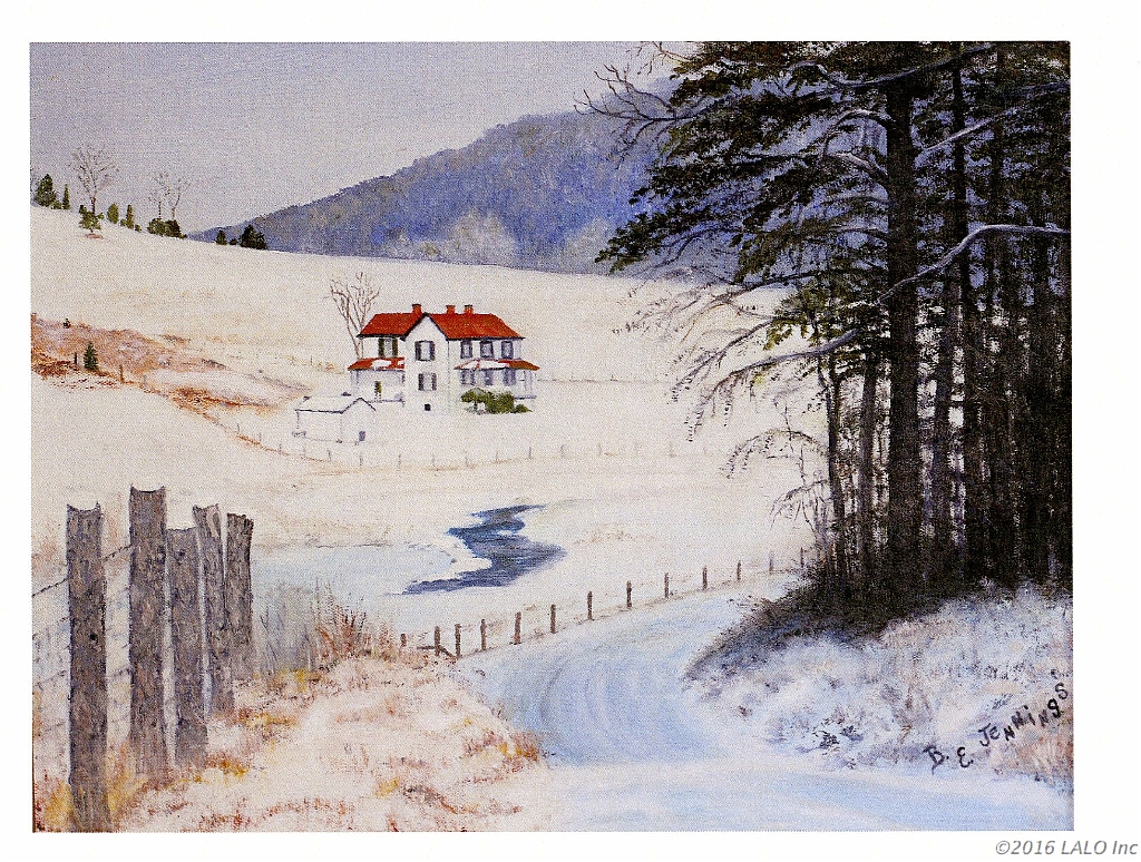 Updike Farm In Winter by Barbara E. Jennings